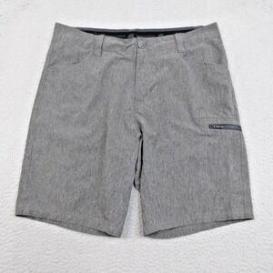 ZeroXposur Travel Series Shorts Men 34 Gray Hybrid Stretch Performance Golf